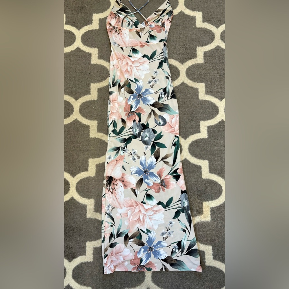 Windsor Floral Gown with Slit